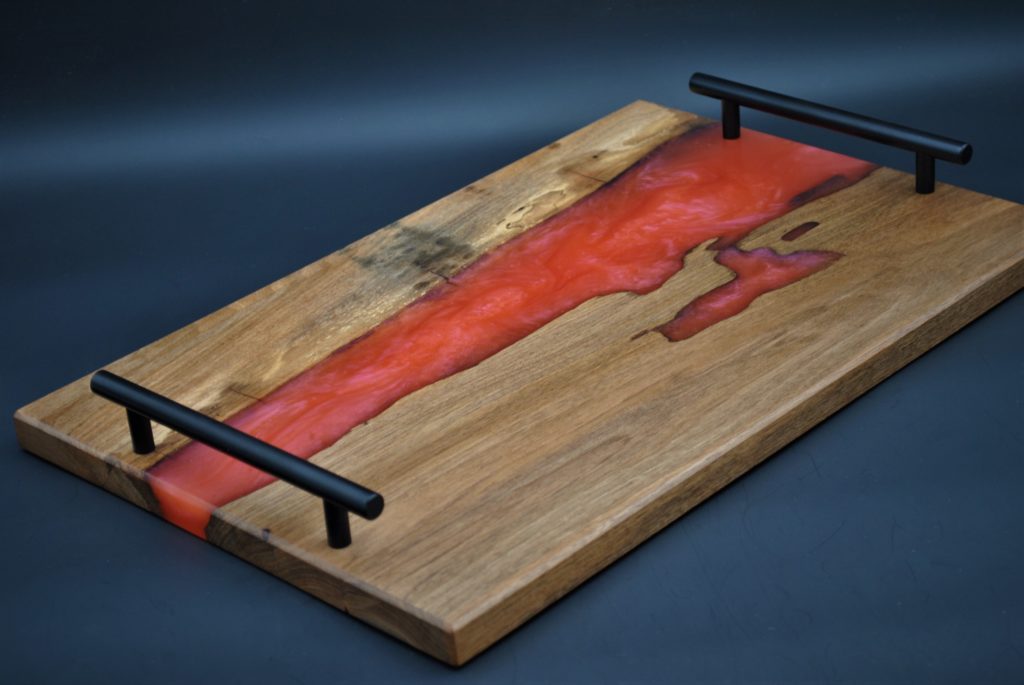 plateau de service rouge 4